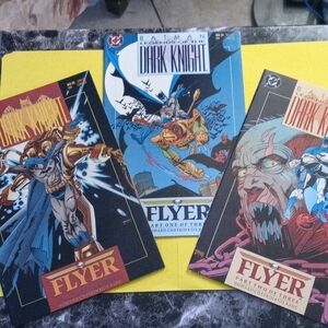 Batman 3 comics  Dark knight complete set 3 DC comics